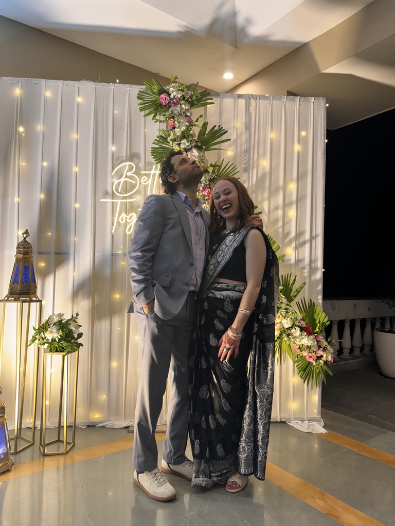 Michaela and Tushar at the Indian ceremony